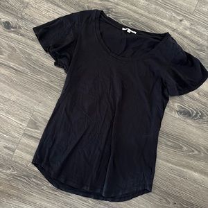 GAP Black Short Sleeve Basic TShirt
